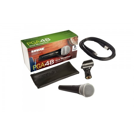 SHURE PGA48 XLR mikrofon + przewód XLR