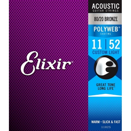 ELIXIR 11025 PW - struny gitara akustyczna 11-52