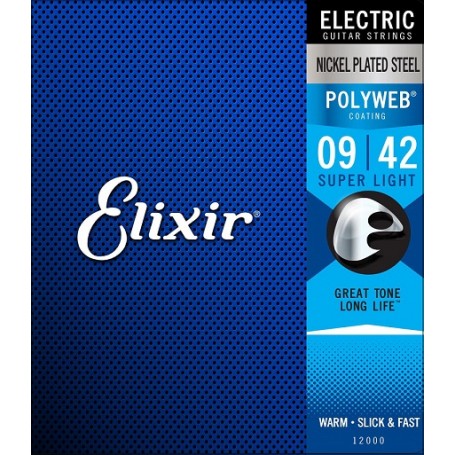 ELIXIR 12000 PW - struny gitara elektryczna 9-42