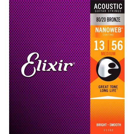 ELIXIR 11102 NW - struny gitara akustyczna 13-56