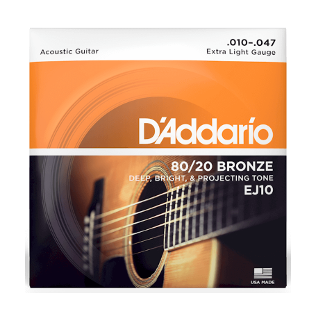 D'ADDARIO EJ10 struny gitara akustyczna 10-47