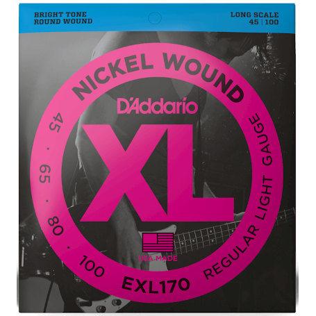 D'ADDARIO EXL170 struny gitara basowa 45-100