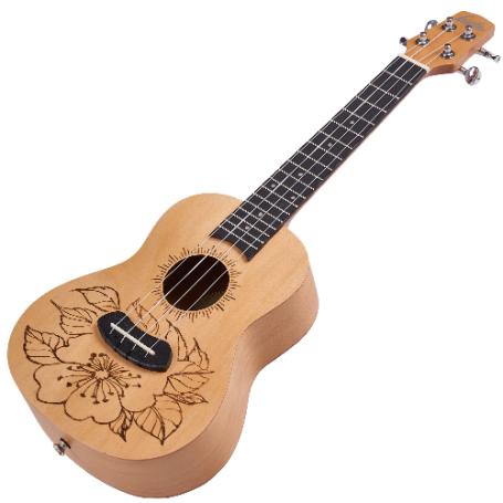 LAILA UFG 2311 C FLOWERS ukulele koncertowe