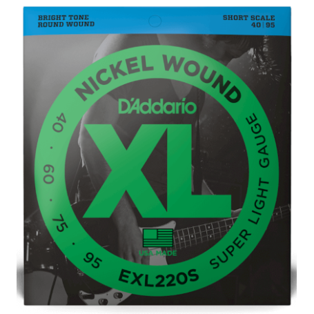 D'ADDARIO EXL220 struny gitara basowa 40-95