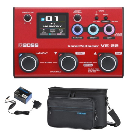 BOSS VE-22 Vocal Performer pokrowiec zasilacz