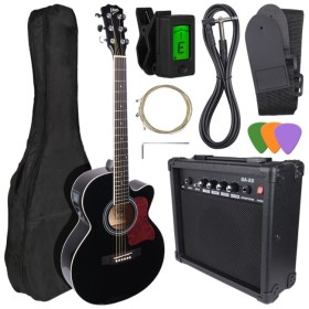 V-Tone Eag Set Bk Gitara Elektroakus. + Wzmacniacz