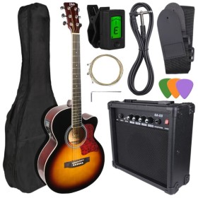 V-Tone Eag Set Sb Gitara Elektroakus. + Wzmacniacz