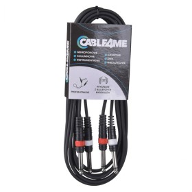 CABLE4ME 2x jack mono 6,3mm 2x jack mono 6,3mm 3m
